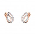 Diamond Stud Drop Earring